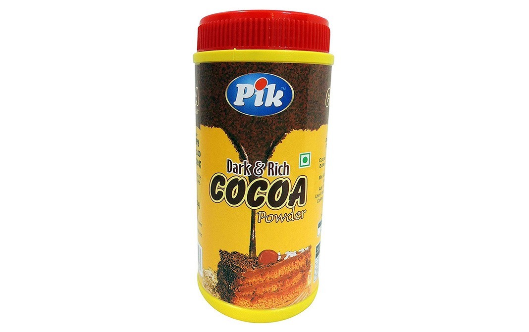 Pik Dark & Rice Cocoa Powder   Plastic Jar  200 grams